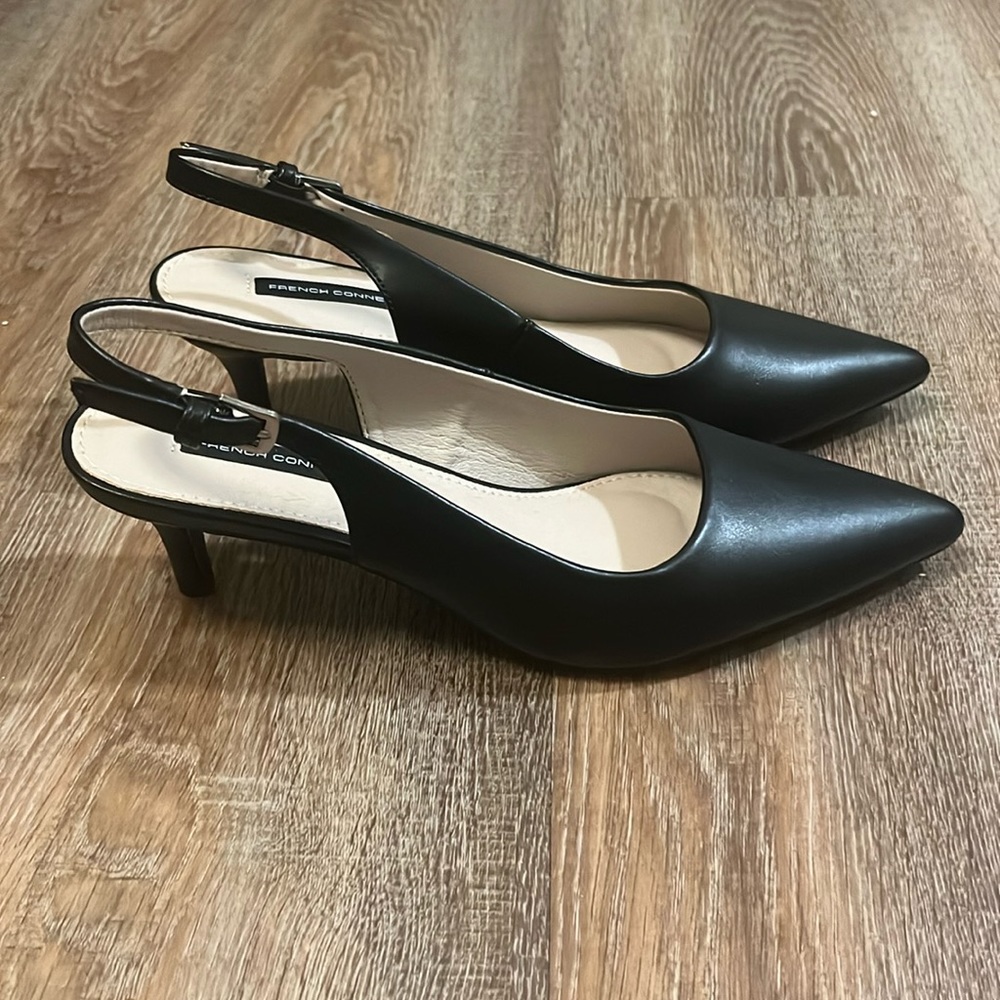 Sling back pumps